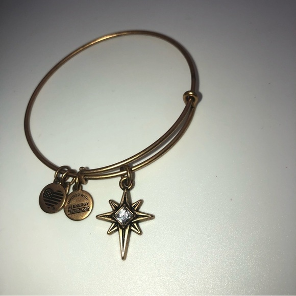 X2 Alex & Ani Bracelets Bronze & Silver Tone Adjustable / 2.1” Diameter - Picture 3 of 7